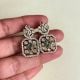 Handmade Emerald Green Pendant Set with Stud Earrings